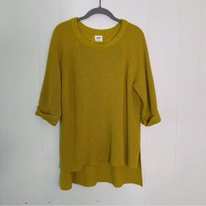 Mote Goldenrod Hi-low Sweater M •